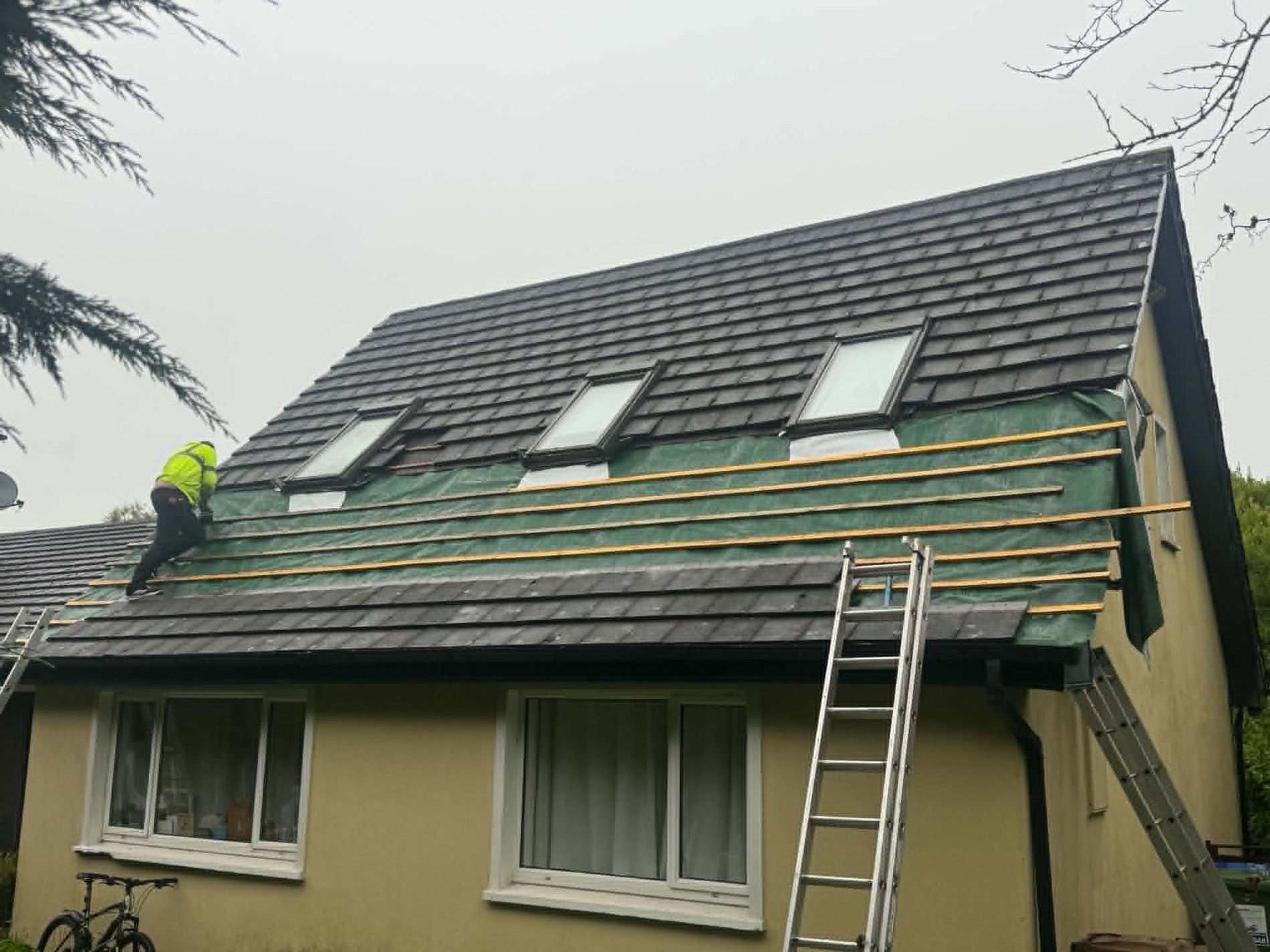 Roofing repair work